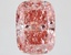 4.86 Ct. Fancy Vivid Brownish Pink Cushion Lab Grown Diamond
