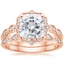 14KR Moissanite Cadenza Halo Diamond Bridal Set (1/4 ct. tw.), smalltop view