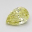 0.78 Ct. Fancy Intense Yellow Pear Lab Grown Diamond