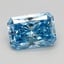 1.29 Ct. Fancy Vivid Blue Radiant Lab Grown Diamond