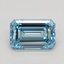 1.21 Ct. Fancy Intense Blue Emerald Lab Grown Diamond