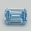 1.66 Ct. Fancy Vivid Blue Emerald Lab Grown Diamond