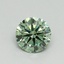 0.53 Ct. Fancy Vivid Green Round Lab Grown Diamond