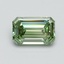 0.90 Ct. Fancy Vivid Green Emerald Lab Grown Diamond