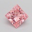 3.00 Ct. Fancy Vivid Pink Princess Lab Grown Diamond