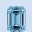 1.92 Ct. Fancy Vivid Blue Emerald Lab Grown Diamond