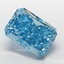 4.07 Ct. Fancy Vivid  Blue Radiant Lab Grown Diamond