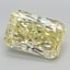 6.96 Ct. Fancy Yellow Radiant Lab Grown Diamond