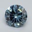 2.01 Ct. Fancy Vivid Blue Round Lab Grown Diamond