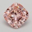 2.70 Ct. Fancy Vivid  Pink Cushion Lab Grown Diamond