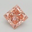 3.50 Ct. Fancy Intense Pink Princess Lab Grown Diamond