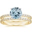 18KY Aquamarine Luxe Petite Shared Prong Diamond Bridal Set (3/4 ct. tw.), smalltop view