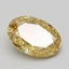 1.08 Ct. Fancy Vivid Yellow Oval Lab Grown Diamond
