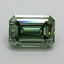 3.2 Ct. Fancy Vivid Pacific Green Emerald Lab Grown Diamond