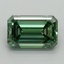 2.22 Ct. Fancy Vivid Pacific Green Emerald Lab Grown Diamond