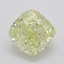 0.53 Ct. Fancy Yellow Cushion Diamond