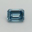 1.17 Ct. Fancy Vivid Blue Emerald Lab Grown Diamond