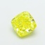 1.17 Ct. Fancy Vivid  Yellow Cushion Lab Grown Diamond