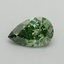 0.91 Ct. Fancy Vivid Pacific Green Pear Lab Grown Diamond