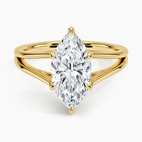 Tressa Split Shank Solitaire Engagement Ring