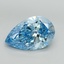 10.27 Ct. Fancy Vivid Blue Pear Lab Grown Diamond
