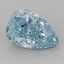 2.10 Ct. Fancy Vivid Blue Pear Lab Grown Diamond