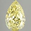 4.02 Ct. Fancy Yellow Pear Lab Grown Diamond