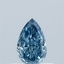 0.38 Ct. Fancy Vivid Blue Pear Lab Grown Diamond