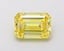 1.57 Ct. Fancy Vivid  Yellow Emerald Lab Grown Diamond