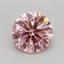 0.57 Ct. Fancy Vivid Pink Round Lab Grown Diamond