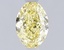 1.06 Ct. Fancy Intense  Yellow Oval Lab Grown Diamond