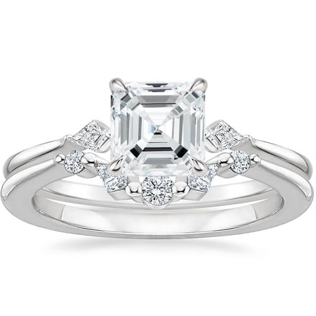 18K White Gold Cometa Diamond Bridal Set
