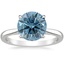 18K White Gold Dawn 1.5mm Diamond Ring, smalltop view