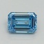 1.09 Ct. Fancy Vivid Blue Emerald Lab Grown Diamond