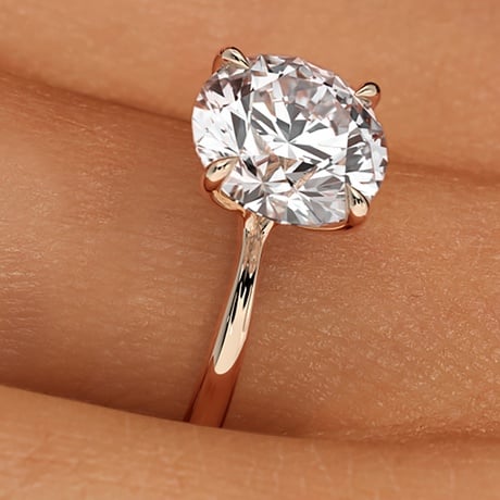 14K Rose Gold Freesia 2mm Solitaire Ring