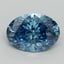 2.02 Ct. Fancy Vivid Blue Oval Lab Grown Diamond