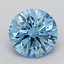 1.57 Ct. Fancy Vivid  Blue Round Lab Grown Diamond
