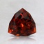 6.6x6.5mm Unheated Orange Modified Trillion Spessartine Garnet