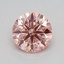 0.52 Ct. Fancy Vivid Pink Round Lab Grown Diamond