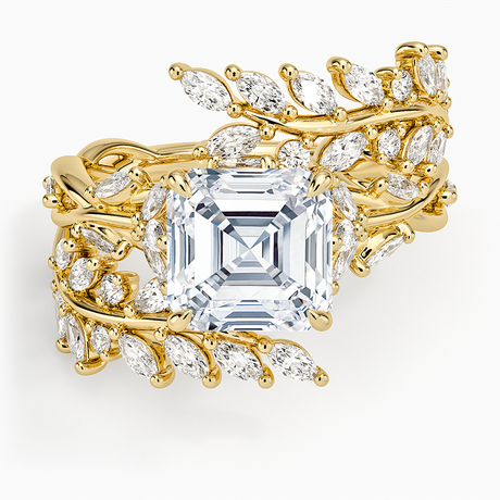 18K Yellow Gold Secret Garden Wrap Diamond Ring