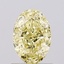 1.10 Ct. Fancy Intense  Yellow Oval Lab Grown Diamond