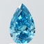 1.01 Ct. Fancy Vivid Blue Pear Lab Grown Diamond