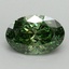 1.13 Ct. Fancy Vivid Green Oval Lab Grown Diamond