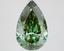 3.71 Ct. Fancy Vivid Green Pear Lab Grown Diamond