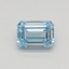 0.38 Ct. Fancy Intense Blue Emerald Lab Grown Diamond
