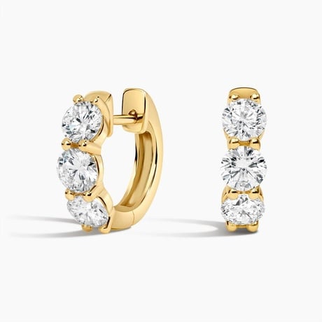 Zelda Lab Diamond Huggie Hoop Earrings (1 1/2 ct. tw.)