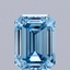 2.57 Ct. Fancy Vivid Blue Emerald Lab Grown Diamond