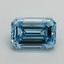 3.15 Ct. Fancy Vivid Blue Emerald Lab Grown Diamond