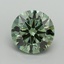 3.14 Ct. Fancy Vivid Pacific Green Round Lab Grown Diamond