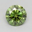 0.99 Ct. Fancy Vivid  Green Round Lab Grown Diamond